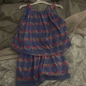 One piece Watermelon shorts jumper